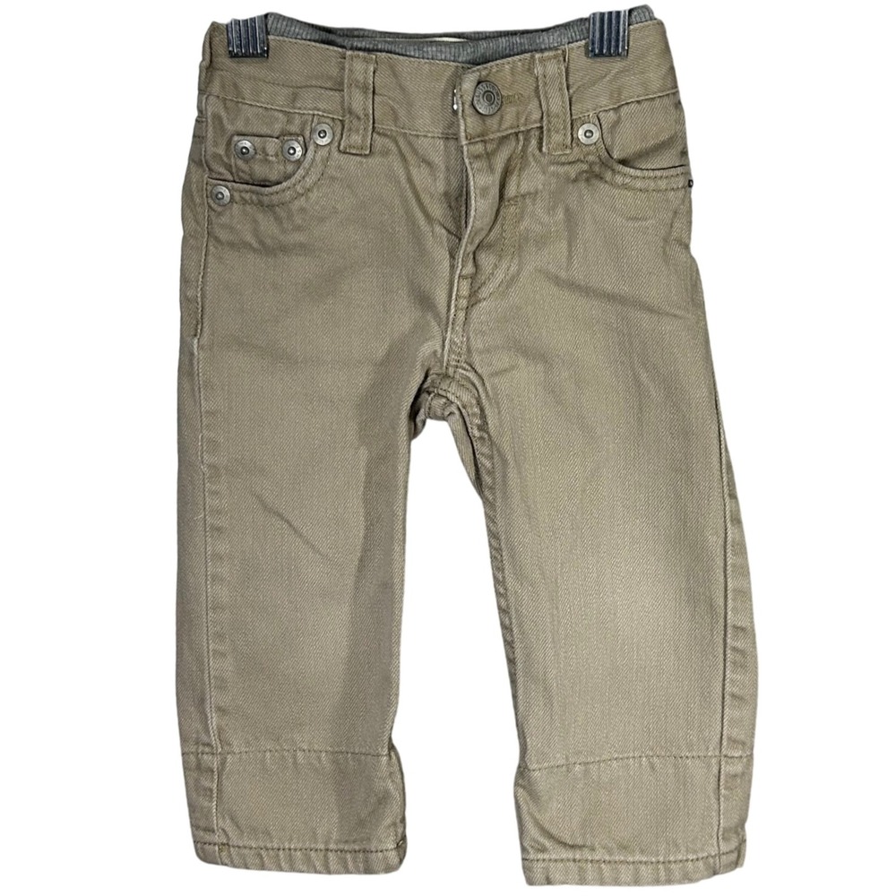 Levis 514 Straight Khaki Pants Baby Toddler 12M Cotton Blend Casual